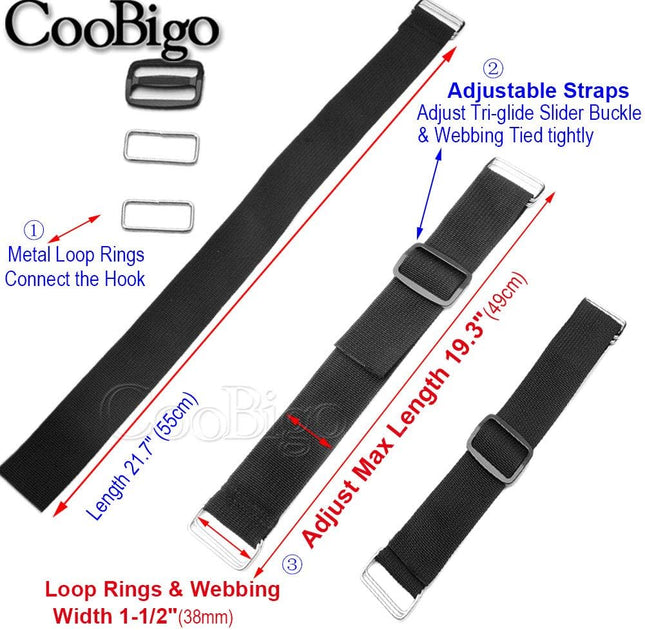 2 Pack Hoverboard Seat Attachment Straps HoverKart Replacement Straps Adjustable with Tri-Glide – product detail
