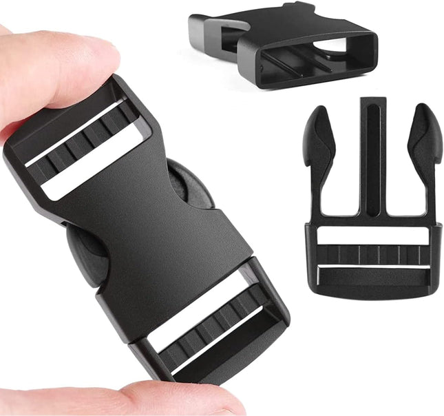 6 Pack 1 Buckle Quick Side Release Buckles Dual Adjustable No Sewing Clips Plastic Buckle V1258-DP02-D-8