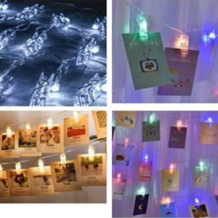 Yansanido 100pcs Mini Clear Plastic Utility Paper Clip, Clothespins Clips, Clothes Line String Clips, mini Clothes Pins for Photo for String Fairy Lights Color Clear(100pcs Clear Plastic Clips)