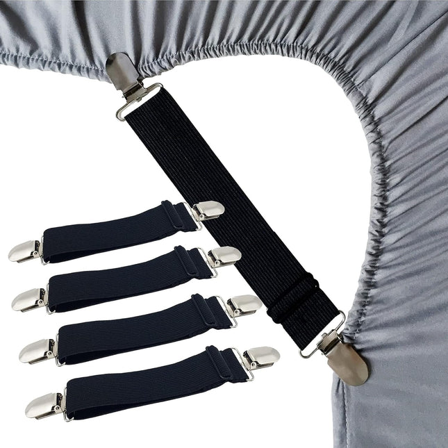 Sheet Straps Bed Sheet Keeper Holder for Corners Stays Suspender Clips Fitted Holder V1258-DP02-D-97