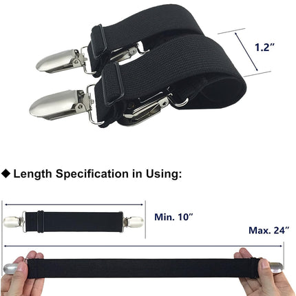 Sheet Straps Bed Sheet Keeper Holder for Corners Sheet Stays Suspender Clips Fitted Sheet Holder Clips Garters Fasteners Mattress Clamps