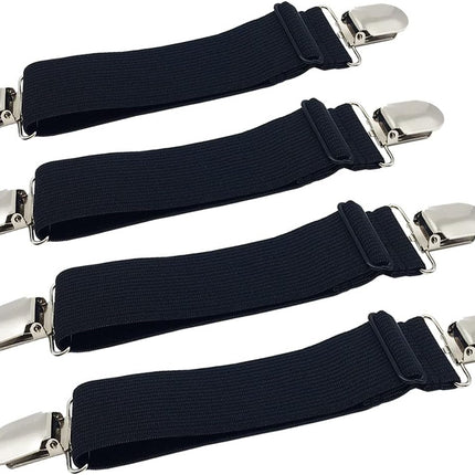 Sheet Straps Bed Sheet Keeper Holder for Corners Sheet Stays Suspender Clips Fitted Sheet Holder Clips Garters Fasteners Mattress Clamps