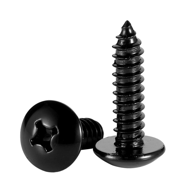 14 x 1 Truss Head Wood Screws Sheet Metal Screw Self Tapping 18-8 Stainless Steel 304 Black Finish 25 PCS – product detail