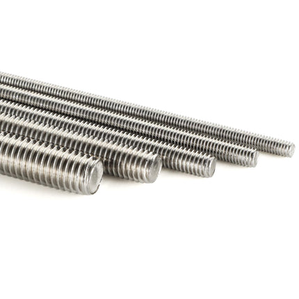 M6-1.0 x 300mm Fully Threaded Rods, Long Threaded Studs, Right Hand Threads, All Threaded Rod, 304 Stainless Steel, 2 PCS