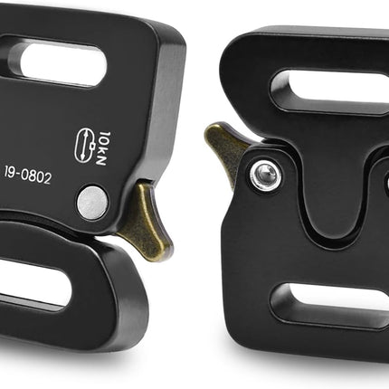 CooBigo 1/2" Paracord Bracelet Buckle Clip, 2 PCS Metal Paracord Clasps Accessories for Bracelets Pet Collar Hardware Tactical Buckle Backpack Keychain Parachute 550 Rope