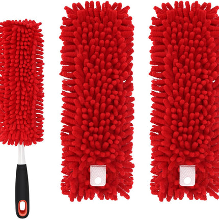 Reusable Microfiber Duster Refills Compatible with OXO & for MR.SIGA Duster - Washable Dusters Refill for OXO Good Grips Extendable Duster for Cleaning, 2 Pack (Handle is Not Included)