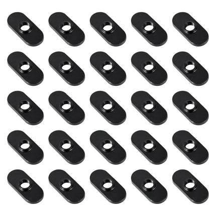 Xadnitu 1/4"-20 Threaded Centered Slide in Economy T Nuts, T Nut Accessory Hardwares for 10 Series Aluminum Extrusion Profiles Rail