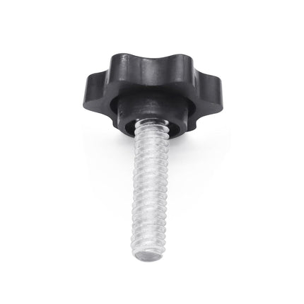 Xadnitu 10 Pieces 1/4''-20-1'' Thread Knob Plastic Star Shaped Nut Clamping Male Handle Tightening Screw Knobs for Replacing Umbrella Base