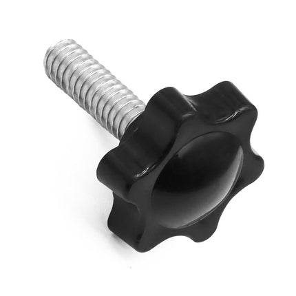 Xadnitu 10 Pieces 1/4''-20-1'' Thread Knob Plastic Star Shaped Nut Clamping Male Handle Tightening Screw Knobs for Replacing Umbrella Base