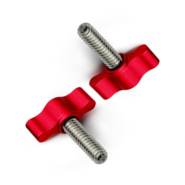 Xadnitu 1/4 -20 x 1 Thread Thumb Screw Stainless Steel Standard/Coarse Thread with Red Adjustable – product detail