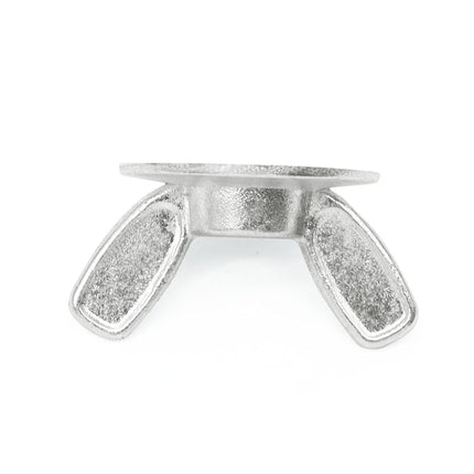 Xadnitu 50 Pieces 1/4''-20 Washered Wing Nut, Zinc Plated Hurricane Hardware Butterfly Nuts with Washer for Fasteners, Silver