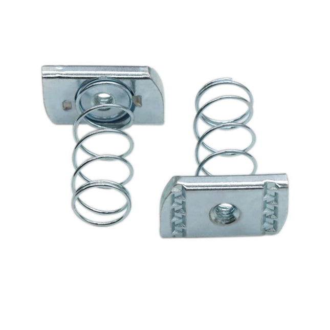 Strut Channel Nuts 1/4 -20 Spring Channel Nut with Zinc Electroplate Finish Long Spring Nuts Great for Use