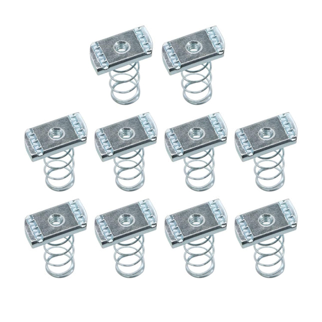 Strut Channel Nuts 1/4 -20 Spring Channel Nut with Zinc Electroplate Finish Long Spring Nuts Great for Use – product detail
