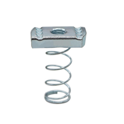 Strut Channel Nuts, 1/4"-20 Spring Channel Nut with Zinc Electroplate Finish, Long Spring Nuts Great for Use with Unistrut Channels (10 Pack)