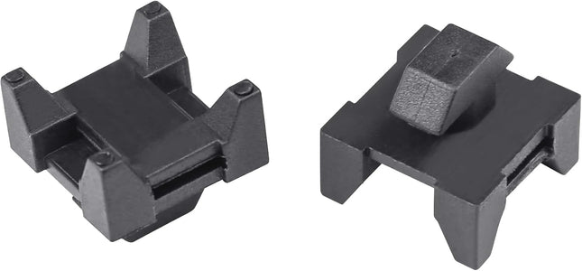 Xadnitu 25 Pieces Plastic Cable Zip Tie Mounting Blocks Drop-In Base Mounts for 15 or 40 Series Aluminum