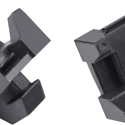 Xadnitu 25 Pieces Plastic Cable Zip Tie Mounting Blocks, Drop-In Base Mounts for 15 or 40 Series Aluminum T-Slot Extruded Profiles Wire Management