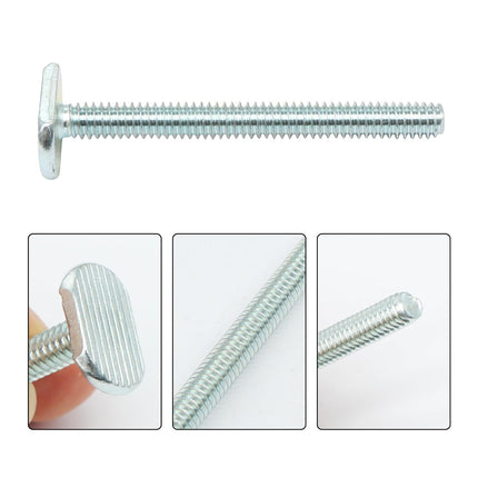 Xadnitu 20 Pieces 1/4"-20 T Track Bolt 2-1/2" Length, T Slot Drop-in Sliding Bolts with T Shaped Head for Hardware, Fixture Accessories and Woodworking Jigs