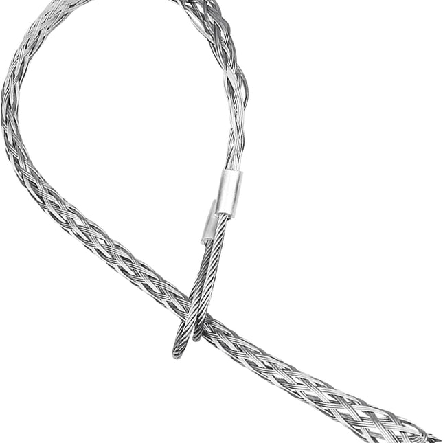 Xadnitu Cable Pulling Grip for 37-50mm OD Electrical Wires, Stainless Steel Cable Puller Sock Mesh Lassos with Rope Loop for Heavy Duty or Flexible Cords