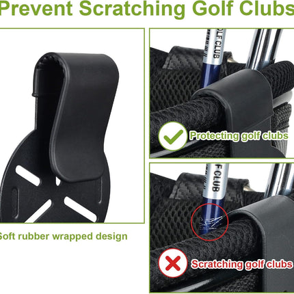 iGuerburn Metal Landing Pads for Golf Bags, Magnetic Golf Bag Accessories for Men with Soft Rubber