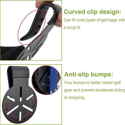 iGuerburn Metal Landing Pads for Golf Bags, Magnetic Golf Bag Accessories for Men with Soft Rubber