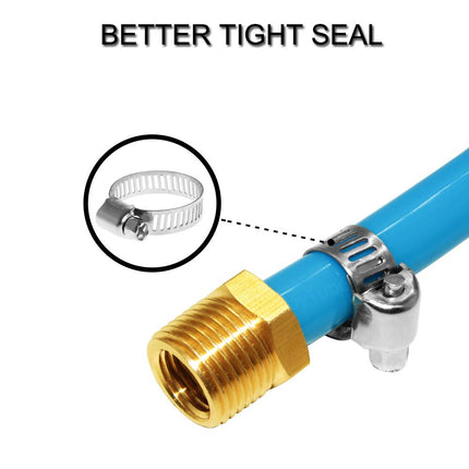 5 Pcs Hose Barb Fittings 1/8" Barb to 1/8" NPT Male Thread Brass Metals Adapter Connector