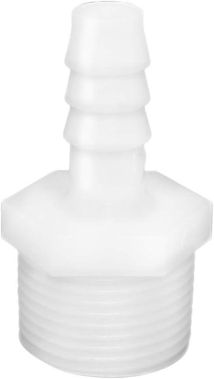 Plastic Hose Barb Fittings 1/2 Barb X 1/2 NPT Male Thread Adapter Connector Pipe Fittings (pack of 6) – product detail