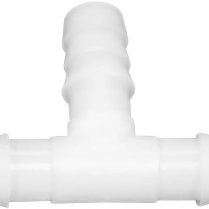 Plastic 1/2" ID Hose Barb Fittings, Equal Barbed Tee Pipe Connectors 3 Way Joint Splicer Mender Union Adapter for Boat Aquarium, Pack of 6