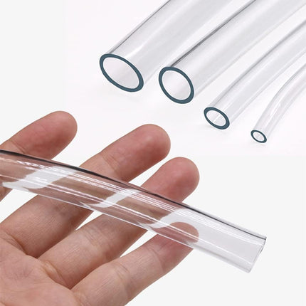 Indtrial Grade Plastic PVC Vinyl Tubing, 1/4" ID x 5/16" OD Clear Tube BPA Free Air Hose Line, 10FT