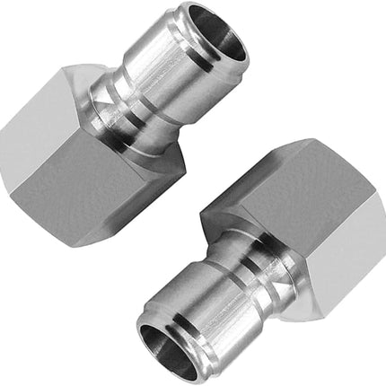 Female Quick Disconnect FPT 1/2" 304 Stainless Steel Homebrewing Connector (Pack of 2)