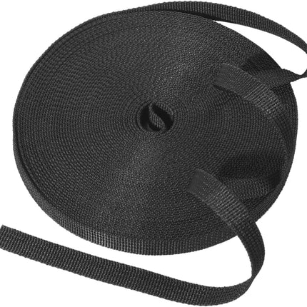 CooBigo Nylon Webbing 3/8 Inch 3/4 Inch 1 Inch 1-1/4 Inch 1.5Inch 2Inch Nylon Webbing Straps 3/8" 3/4" 1" 1-1/4" 1.5" & 2" Wide,12 Yard Webbing Strapping for Outdoor Crafting DIY