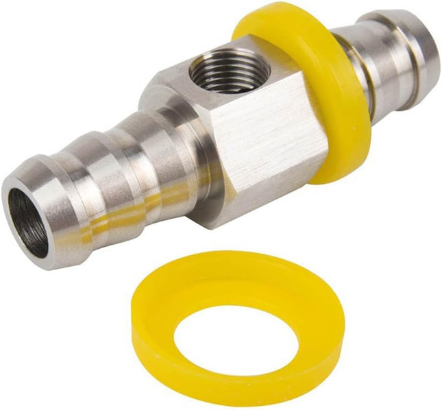 3/8 Fuel Line Fuel Pressure Barbed Ph Lock T-Fitting Adapter with 1/8-27 NPT Sensor Port – product detail