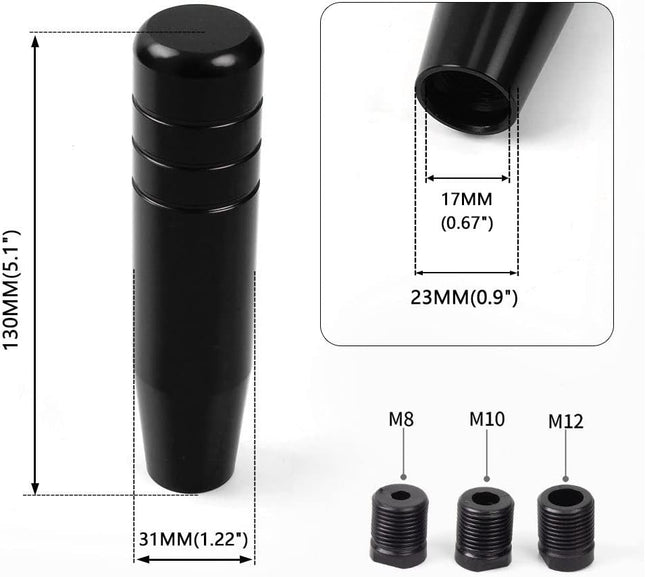5 Gear Stick Shifter Knobs Aluminum Alloy Shifting Lever Heavy Weighted Car Manual Transmission Shift – product detail