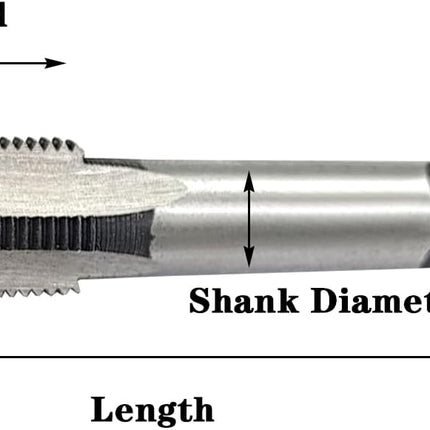 M10 X 1.5 Metric Hand Tap,1 Pair Threading Hand Tap Alloy Tool Steel Right Hand