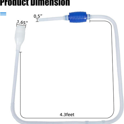 Aquarium Vacuum Siphon, Fish Tank Water Changer, Gravel Cleaner, Hand Pump