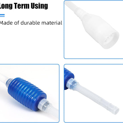 Aquarium Vacuum Siphon, Fish Tank Water Changer, Gravel Cleaner, Hand Pump