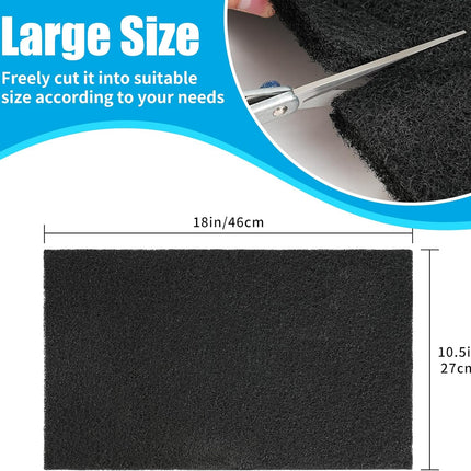 Aquarium Activated Carbon Filter Media Pad for Fish Tank Pond Canister Filter (10.5" x 18")