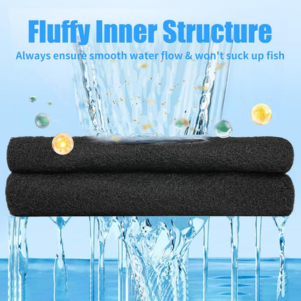 Aquarium Activated Carbon Filter Media Pad for Fish Tank Pond Canister Filter (10.5" x 18")