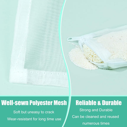 Aquarium Filter Media Bags 6pcs Fish Tank Extra Fine 100 Micron Mesh Bags with Plastic Zipper for Activated Carbon (3” x 4”)
