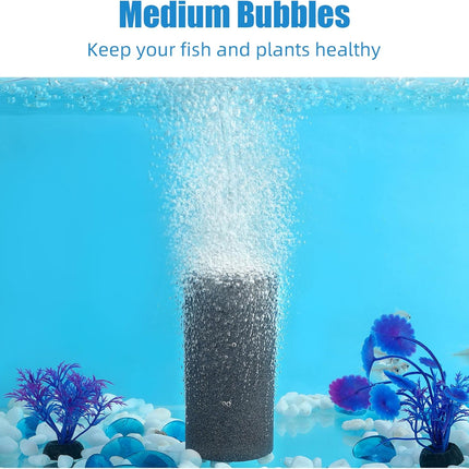 Aquarium Air Stone 4x2 inch 2 Pack, Large Airstone, Aerator Bubble Differ, Air Pump Accessories for Aquariums, Hydroponic, Ponds and Fish Tanks