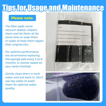 12-Pack Pre-Filter Sponge for Aquarium Shrimp Fry Fish Tank Filter 0.8 Inch Intake, Replacement Foam Cover
