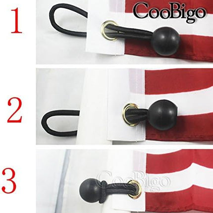 25Pack Length 8 Inch Bungee Cord Ties, Ball Bungee Strap Tarp Tie-Down, Elastic Cord Shock Rope for Outdoor Camping Tarp Clip Tent Canvas Tarpaulin Flag Pole Heavy-Duty Versatile Organize Accessory