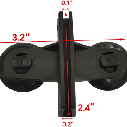 12 Pack Aquarium Divider, Suction Cup Divider Black, Plastic Sheet Isolation Holder for Fish Tank