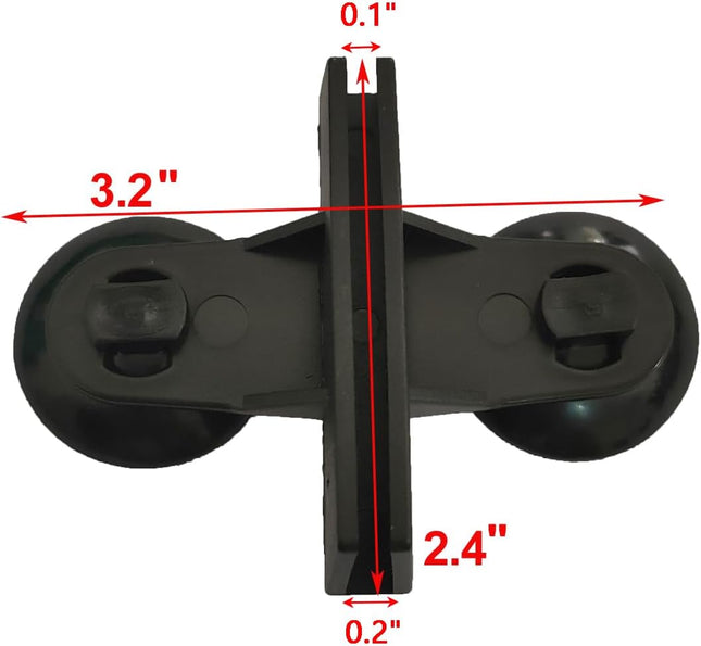 12 Pack Aquarium Divider Suction Cup Divider Black Plastic Sheet Isolation Holder for Fish Tank – product detail