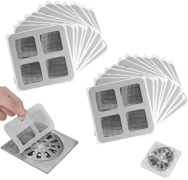 Disposable Hair Drain Stickers 2024 New Disposable Shower Drain Cover Hair Catcher Bathroom Shower Drain