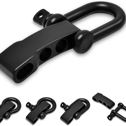 CooBigo Paracord Bracelet Shackle Buckle, Metal Survival Bracelet Bow Anchor + D Ring Shackle Clasp Adjustable Screw Pin M5