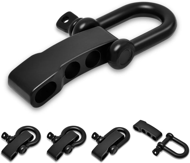CooBigo Paracord Bracelet Shackle Buckle Metal Survival Bracelet Bow Anchor Plus D Ring Shackle Clasp