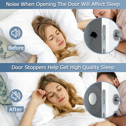 Door Stoppers Wall Protector Buffer Guard Doorknob Door Handle Bumper Self Adhesive Silencer Soft Rubber Crash Pad for Home Office