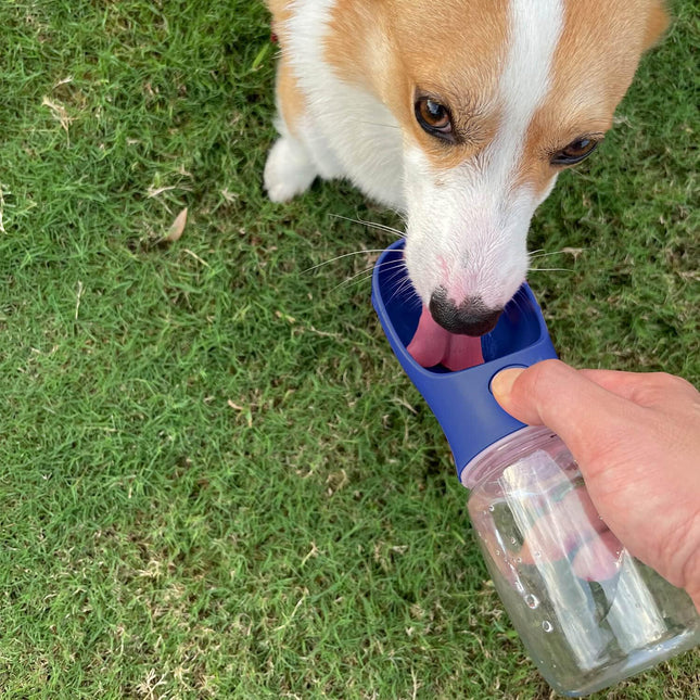 Portable Dog Water Bottle 12 OZ Leak Proof Puppy Water Dispenser with Drinking Feeder for Pets Outdoor – product detail