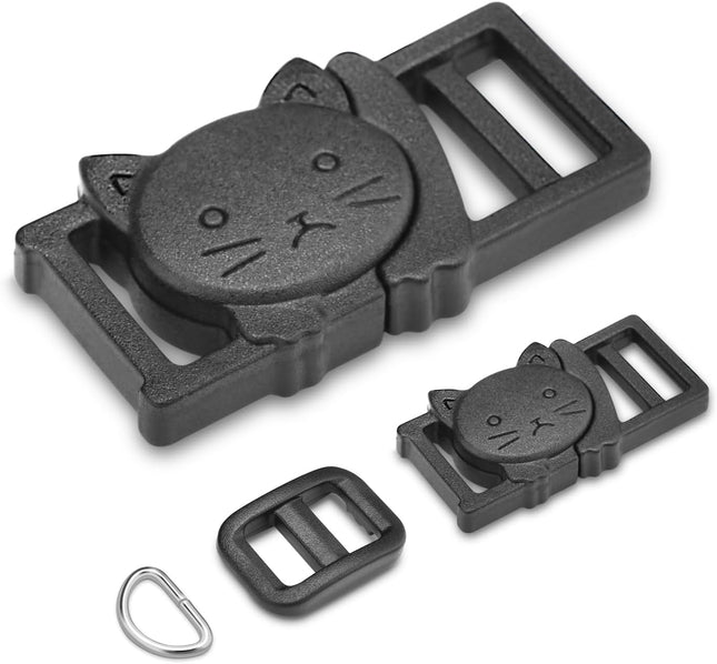 CooBigo 3/8 Breakaway Cat Collars Clasp Kit 20 Set Break Away Lanyard Clasp Cat Safety Collar Paracord