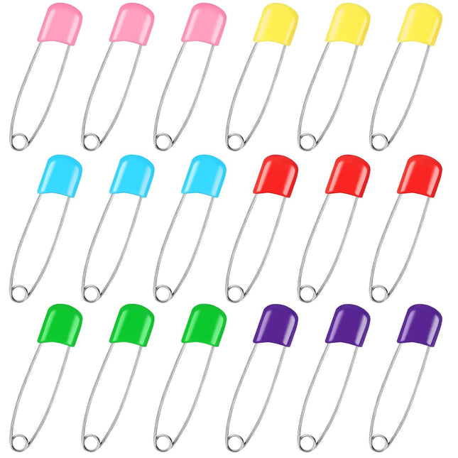 100 Pcs Diaper Pins Baby Safety Pins Diaper Pins for Cloth Diapers Heavy Duty Stainless V1258-DP02-E-389